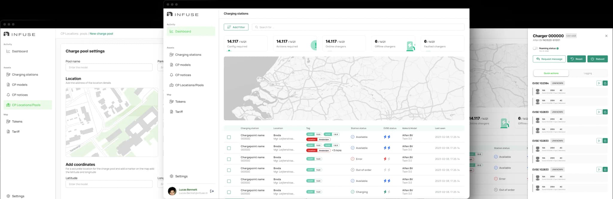 ihomer Laadbeheer dashboard
