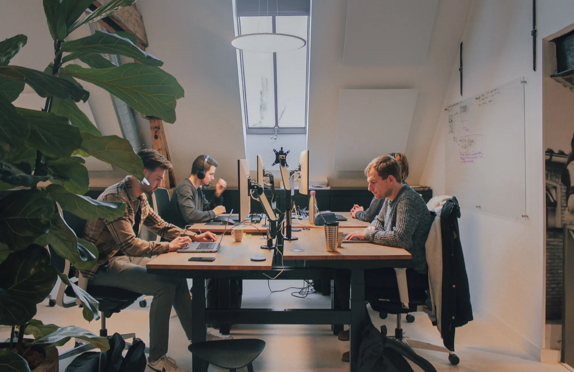 Aan het werk op het ihomer Clubhuis